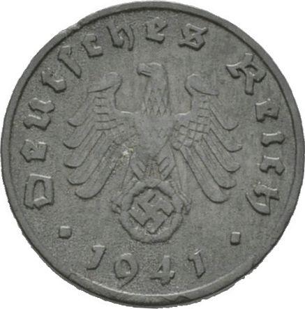Reverse 1 Reichspfennig 1941 E "Type 1940-1945" -  Coin Value - Germany, Third Reich