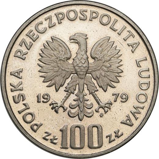 Anverso Pruebas 100 eslotis 1979 MW "Ludwik Zamenhof" Níquel - valor de la moneda - Polonia, República Popular
