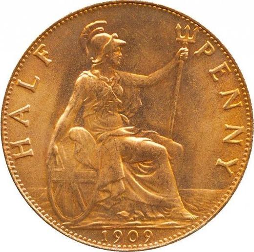 Rewers monety - 1/2 pensa 1909 - cena  monety - Wielka Brytania, Edward VII