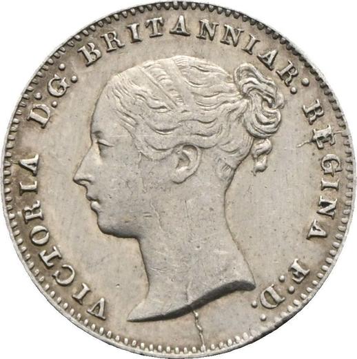 Avers 3 Pence 1859 - Silbermünze Wert - Großbritannien, Victoria