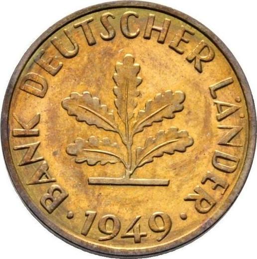 Reverse 10 Pfennig 1949 F "Bank deutscher Länder" -  Coin Value - Germany, FRG