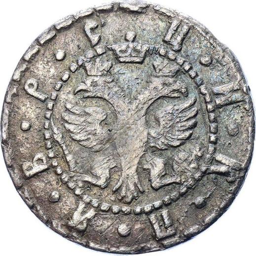 Anverso Grivna (10 kopeks) ҂АΨE (1705) БК - valor de la moneda de plata - Rusia, Pedro I