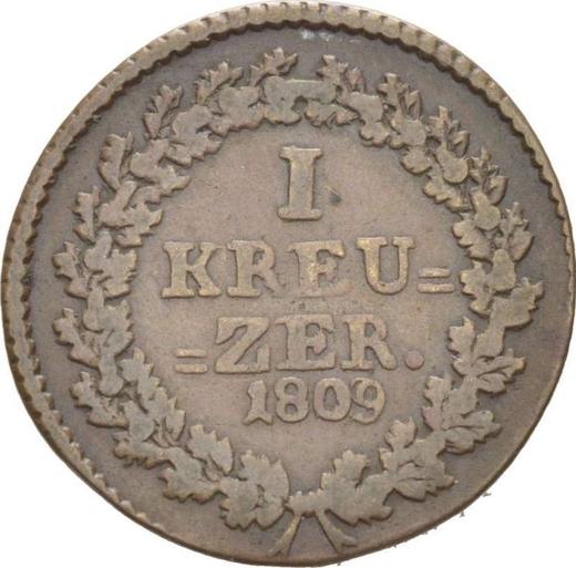 Reverse Kreuzer 1809 L -  Coin Value - Nassau, Frederick Augustus