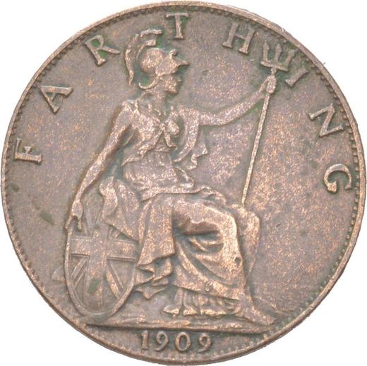 Revers 1 Farthing 1909 - Münze Wert - Großbritannien, Eduard VII