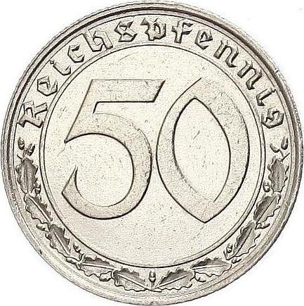 Obverse 50 Reichspfennig 1939 A "Type 1938-1939" -  Coin Value - Germany, Third Reich
