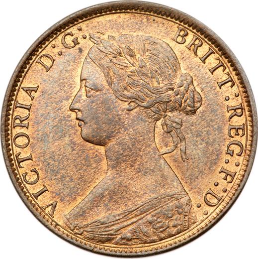 Obverse Halfpenny 1871 -  Coin Value - United Kingdom, Victoria