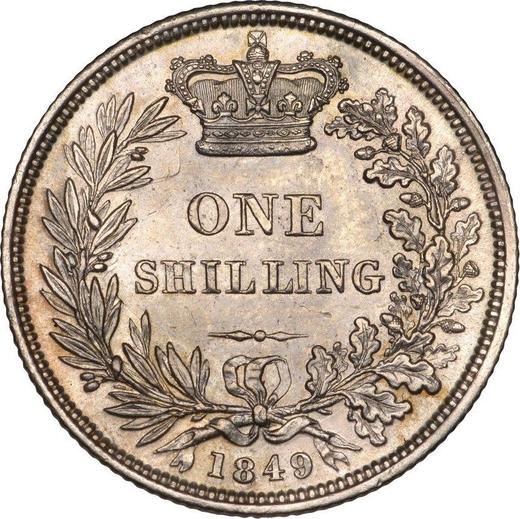Reverse Shilling 1849 - Silver Coin Value - United Kingdom, Victoria