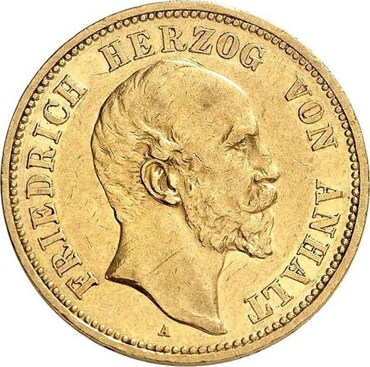 Obverse 20 Mark 1896 A "Anhalt" - Gold Coin Value - Germany, German Empire
