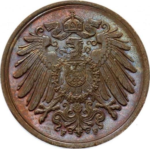Reverse 1 Pfennig 1908 F "Type 1890-1916" -  Coin Value - Germany, German Empire