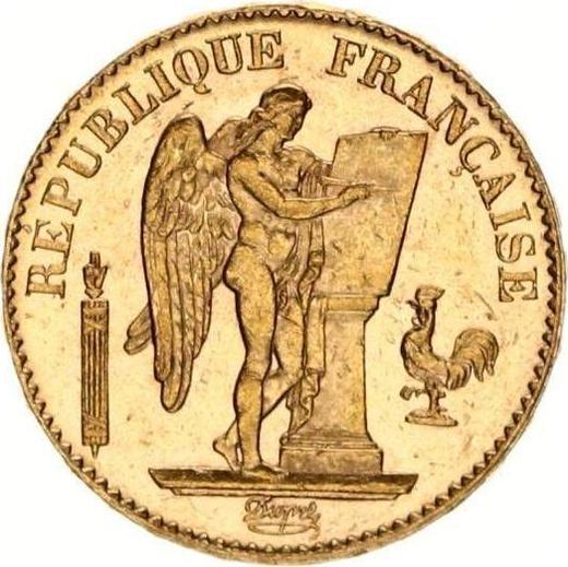Anverso 20 francos 1892 A "Tipo 1871-1898" - valor de la moneda de oro - Francia, Tercera República
