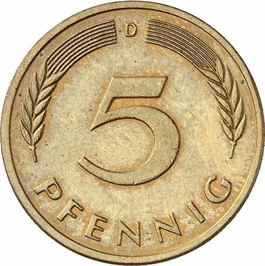 Obverse 5 Pfennig 1994 D - Coin Value - Germany, FRG