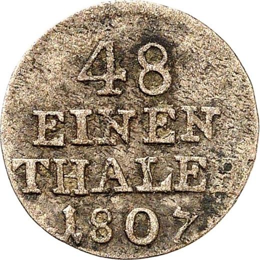 Reverse 1/48 Thaler 1807 - Silver Coin Value - Anhalt-Bernburg, Alexius Frederick Christian