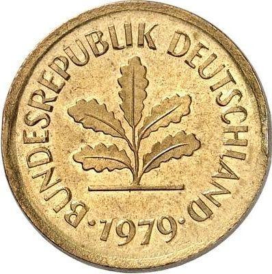 Reverse 5 Pfennig 1979 J -  Coin Value - Germany, FRG