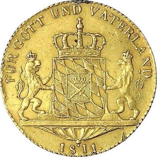 Reverse Ducat 1811 - Gold Coin Value - Bavaria, Maximilian I