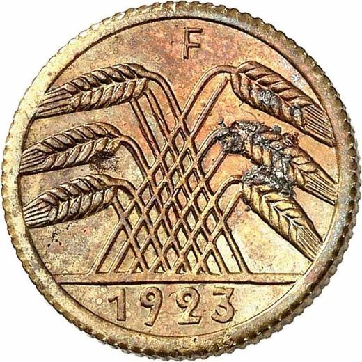 Reverse 5 Rentenpfennig 1923 F -  Coin Value - Germany, Weimar Republic