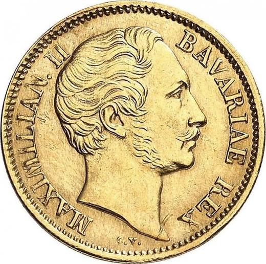 Avers Gulden Ohne jahr (1848-1850) C.V. - Goldmünze Wert - Würzburg, Maximilian II