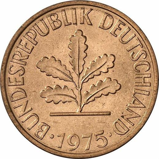 Reverse 2 Pfennig 1975 D - Coin Value - Germany, FRG