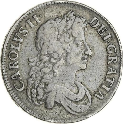 Obverse Crown 1675 "Third laureate bust" - Silver Coin Value - United Kingdom, Charles II