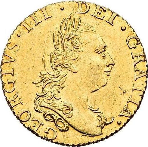 Obverse Half Guinea 1784 "Fourth laureate bust" - Gold Coin Value - United Kingdom, George III
