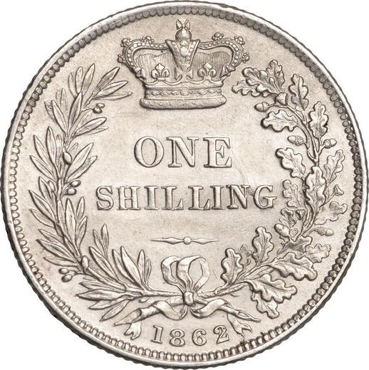 Reverse Shilling 1862 - Silver Coin Value - United Kingdom, Victoria