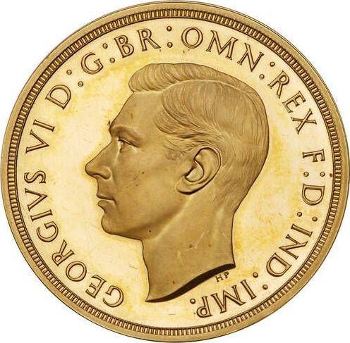 Avers 1/2 Sovereign 1937 HP - Goldmünze Wert - Großbritannien, Georg VI