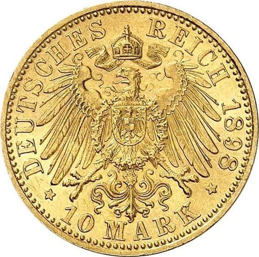 Reverse 10 Mark 1898 A "Prussia" - Gold Coin Value - Germany, German Empire