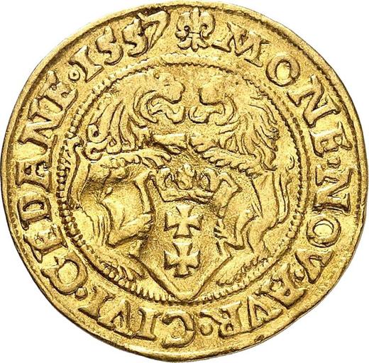 Reverse Ducat 1557 "Danzig" - Gold Coin Value - Poland, Sigismund II Augustus