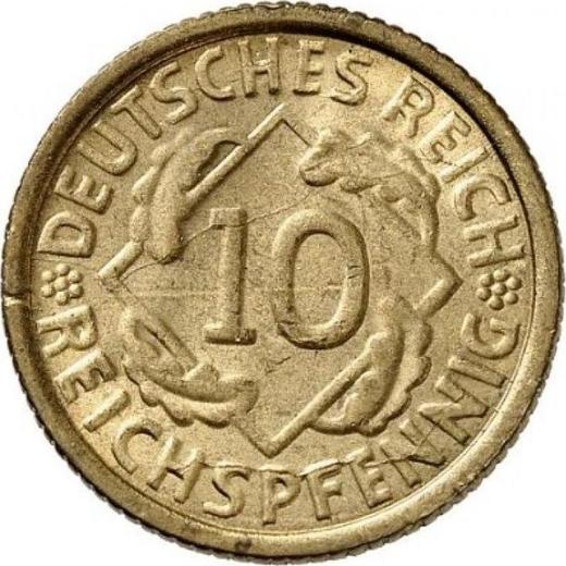 Obverse 10 Reichspfennig 1934 G -  Coin Value - Germany, Weimar Republic