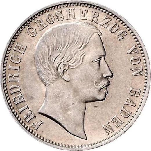 Avers 1/2 Gulden 1865 - Silbermünze Wert - Baden, Friedrich I