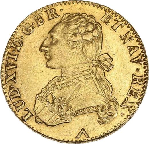 Obverse Double Louis d'Or 1778 W - Gold Coin Value - France, Louis XVI