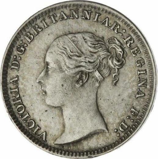 Awers monety - 1 pens 1884 "Typ 1838-1887" - cena srebrnej monety - Wielka Brytania, Wiktoria