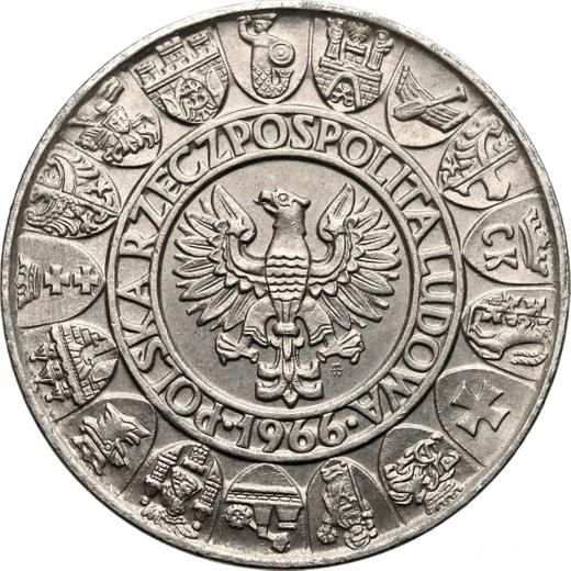 Anverso Pruebas 100 eslotis 1966 MW "Miecislao y Dabrowka" Níquel - valor de la moneda  - Polonia, República Popular