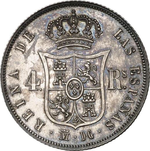 Reverse 4 Reales 1848 M DG "Type 1848-1855" - Silver Coin Value - Spain, Isabella II
