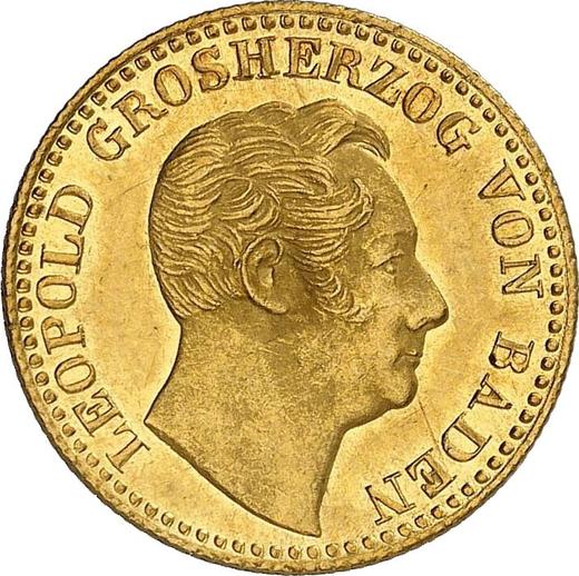 Obverse Ducat 1847 - Gold Coin Value - Baden, Leopold