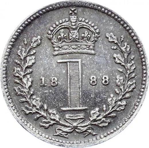 Reverse Penny 1888 "Jubilee Head" - Silver Coin Value - United Kingdom, Victoria