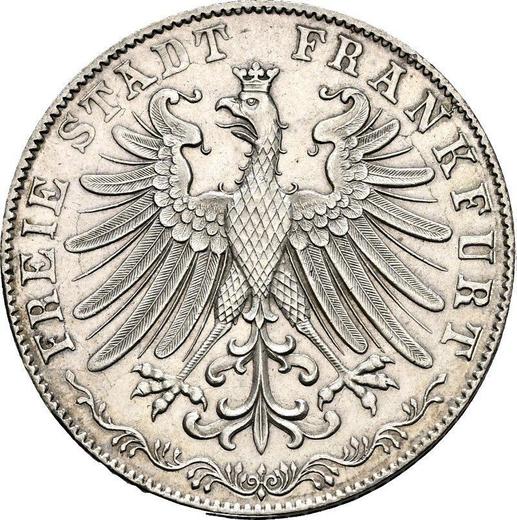 Obverse 2 Gulden 1856 - Silver Coin Value - Frankfurt am Main, Free City