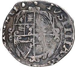 Reverse Penny no date (1625-1642) "Fourth draped bust" Without "CR" There is an outline - Silver Coin Value - United Kingdom, Charles I