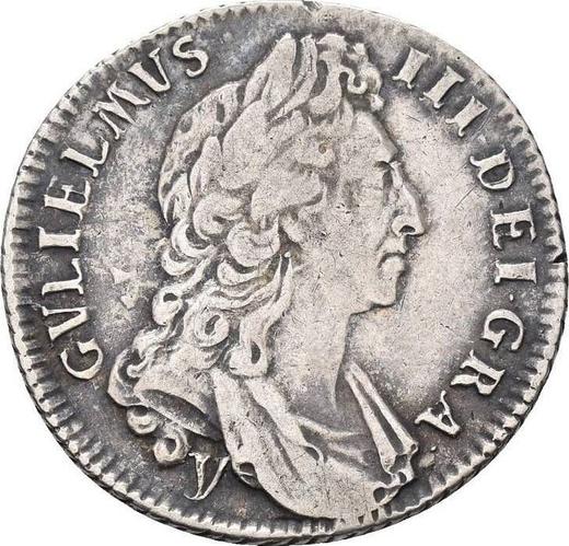 Obverse Shilling 1697 y "Third laureate bust" - Silver Coin Value - United Kingdom, William III