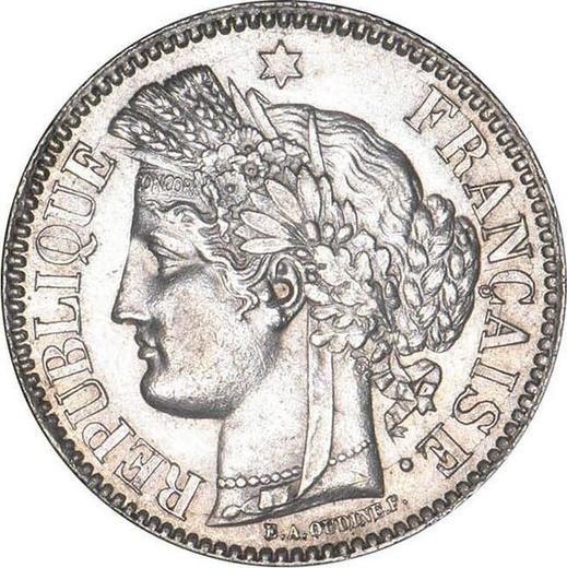 Awers monety - 2 franki 1871 K "Brak legendy" - cena srebrnej monety - Francja, III Republika