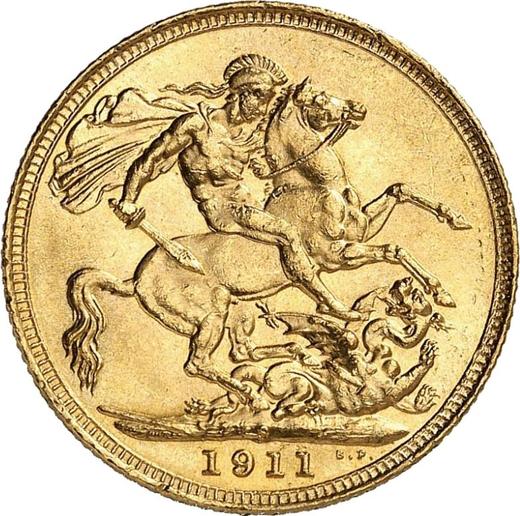 Reverse Sovereign 1911 S - Gold Coin Value - Australia, George V