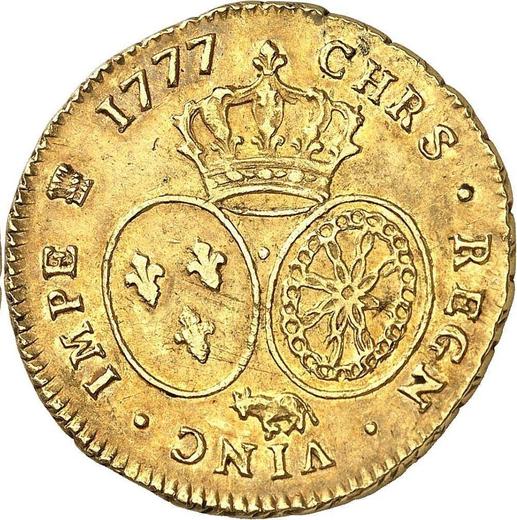 Reverse Double Louis d'Or 1777 - Gold Coin Value - France, Louis XVI