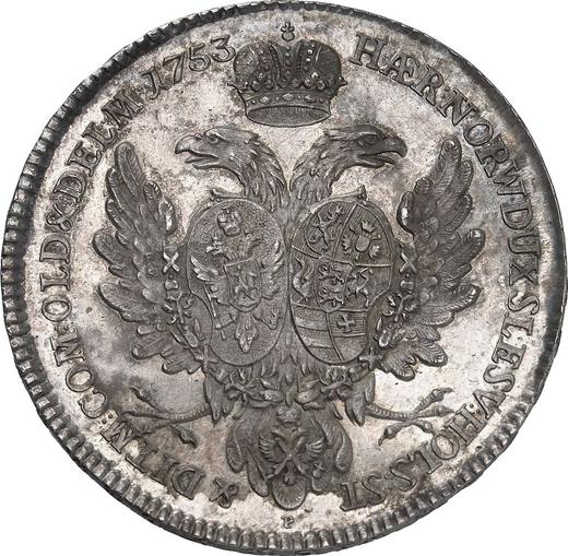 Реверс монеты - Талер 1753 года P "Альбертусталер" - цена серебряной монеты - Россия, Елизавета