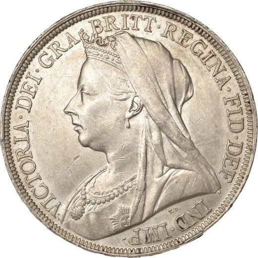 Obverse Crown 1896 TB Edge "LX" - Silver Coin Value - United Kingdom, Victoria
