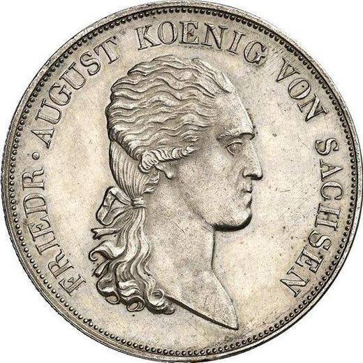Obverse Pattern Thaler 1816 I.G.S. - Silver Coin Value - Saxony-Albertine, Frederick Augustus I