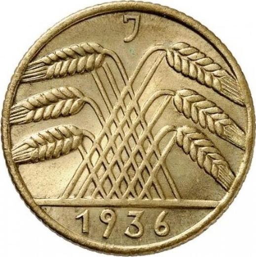 Revers 10 Reichspfennig 1936 J - Münze Wert - Deutschland, Weimarer Republik