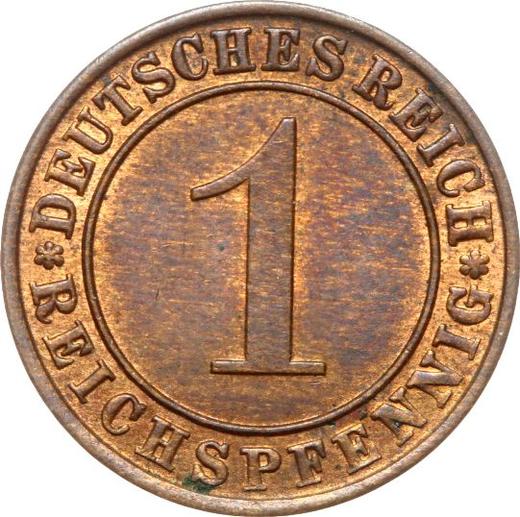 Awers monety - 1 reichspfennig 1935 J - cena  monety - Niemcy, Republika Weimarska