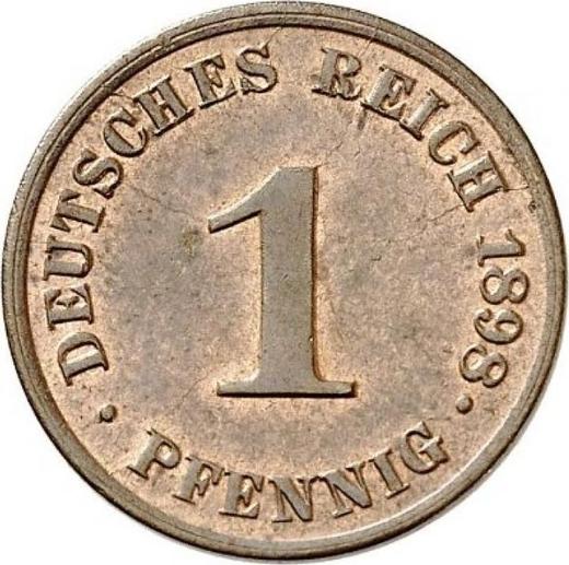 Obverse 1 Pfennig 1898 J "Type 1890-1916" - Coin Value - Germany, German Empire