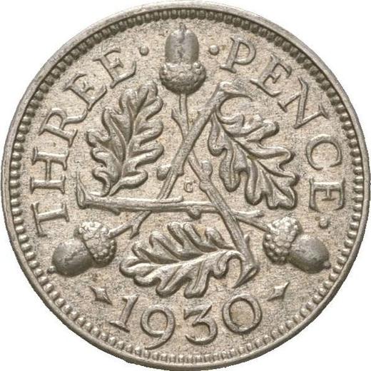 Reverse Threepence 1930 "Type 1927-1936" - Silver Coin Value - United Kingdom, George V