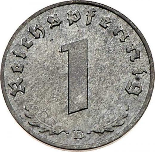 Obverse 1 Reichspfennig 1944 B "Type 1940-1945" -  Coin Value - Germany, Third Reich