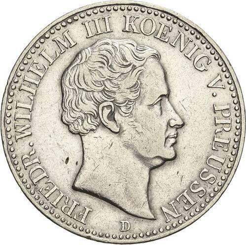 Obverse Thaler 1835 D - Silver Coin Value - Prussia, Frederick William III